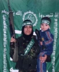 Suicide bomber with child